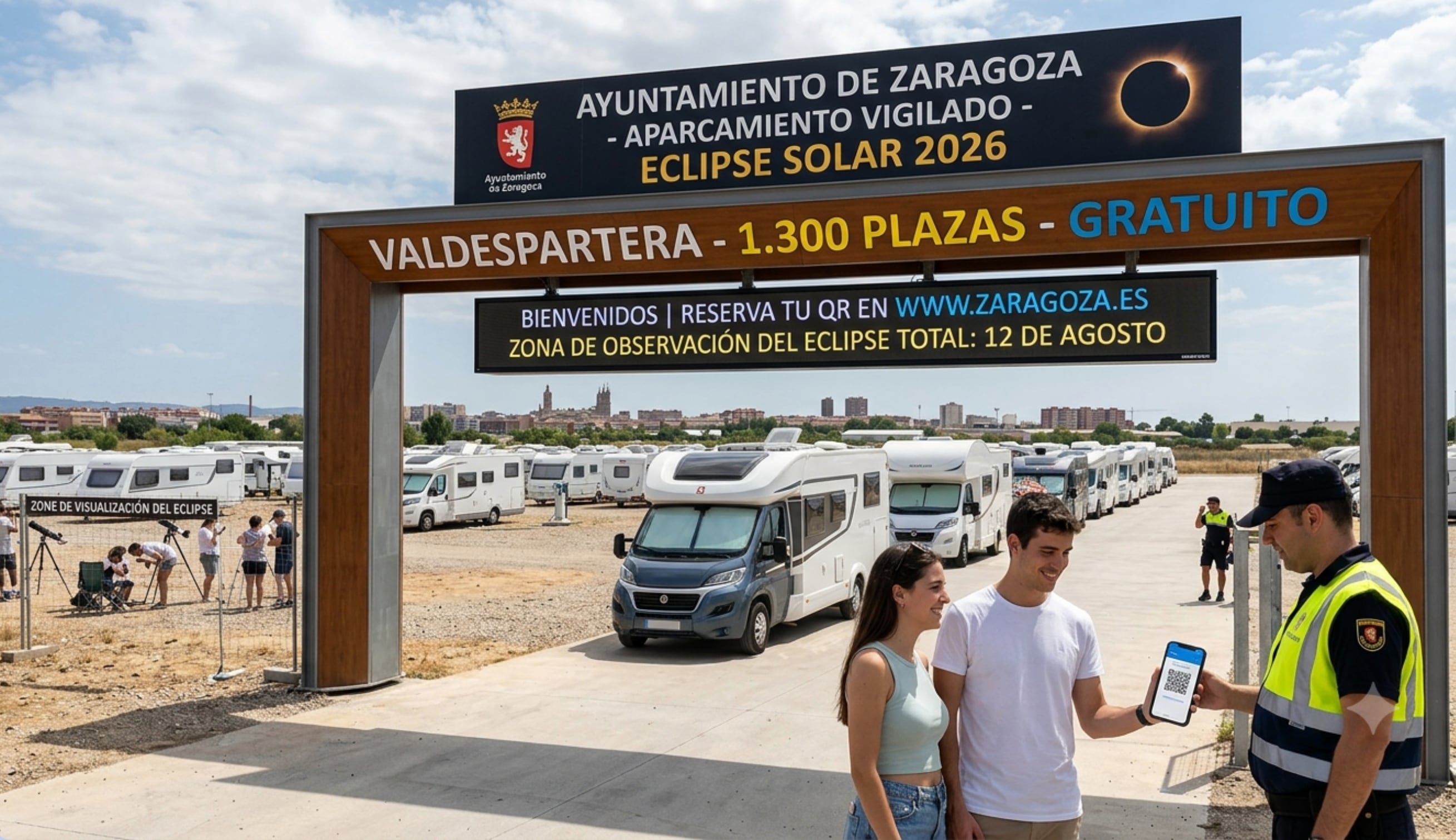 Zaragoza crea 1300 plazas para vehiculos viviendas